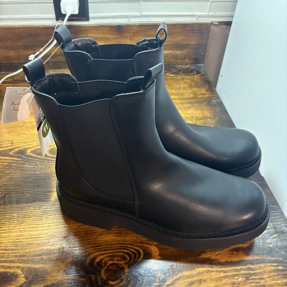 A New Day Black Boots Size 11